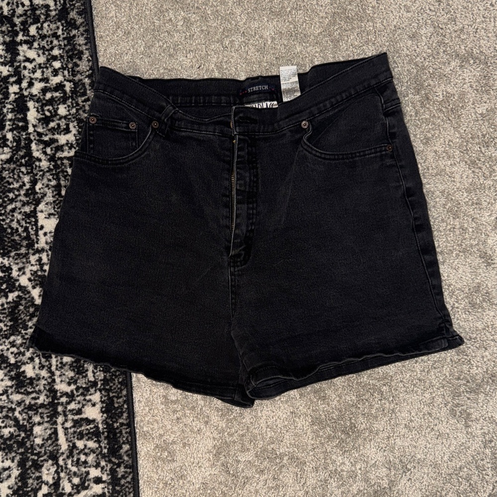 Bill Blass Black Jean Shorts